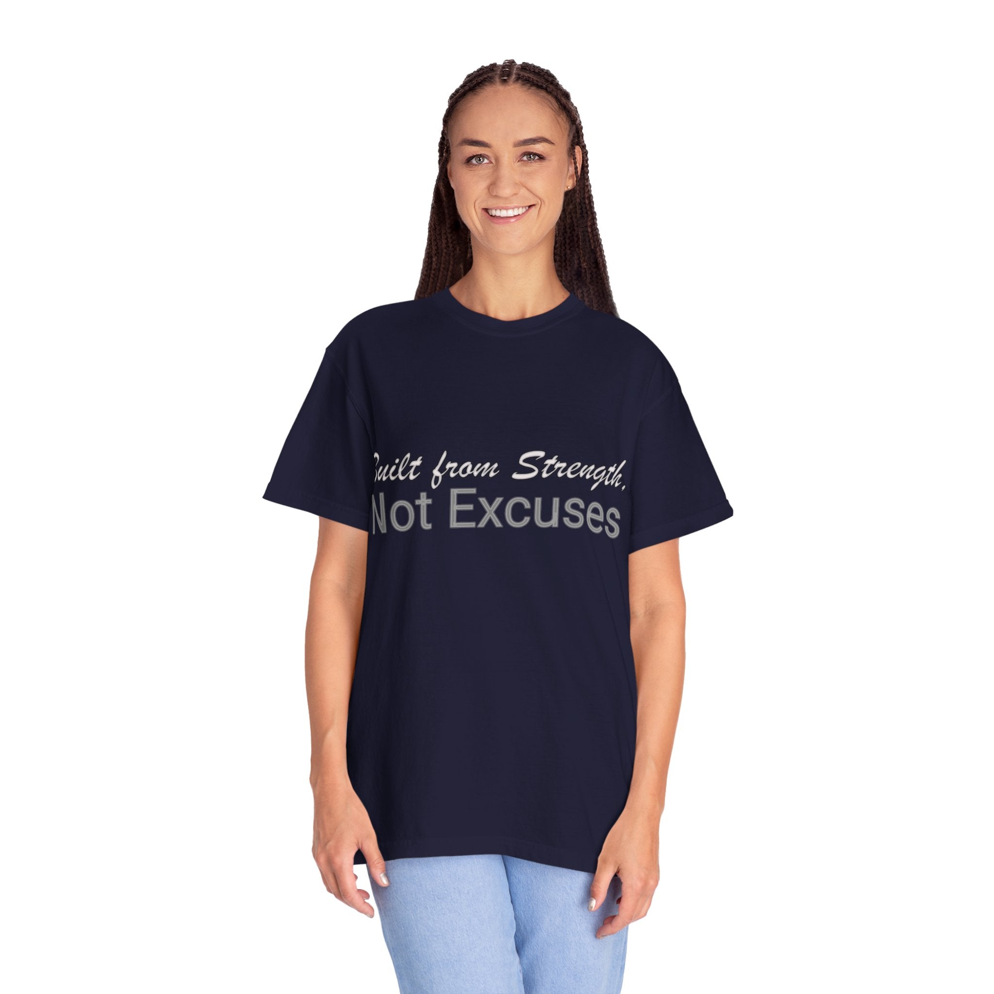 Built From Strength Not Excuses T-shirt | Motivational Workout Tee
