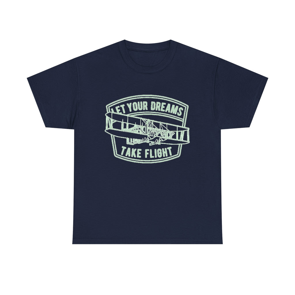 Let Your Dreams Take Flight Vintage Airplane Tee