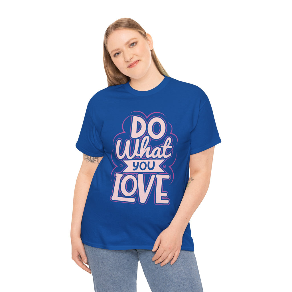 Do What You Love tee | Hand-lettered pastel pink reminder shirt