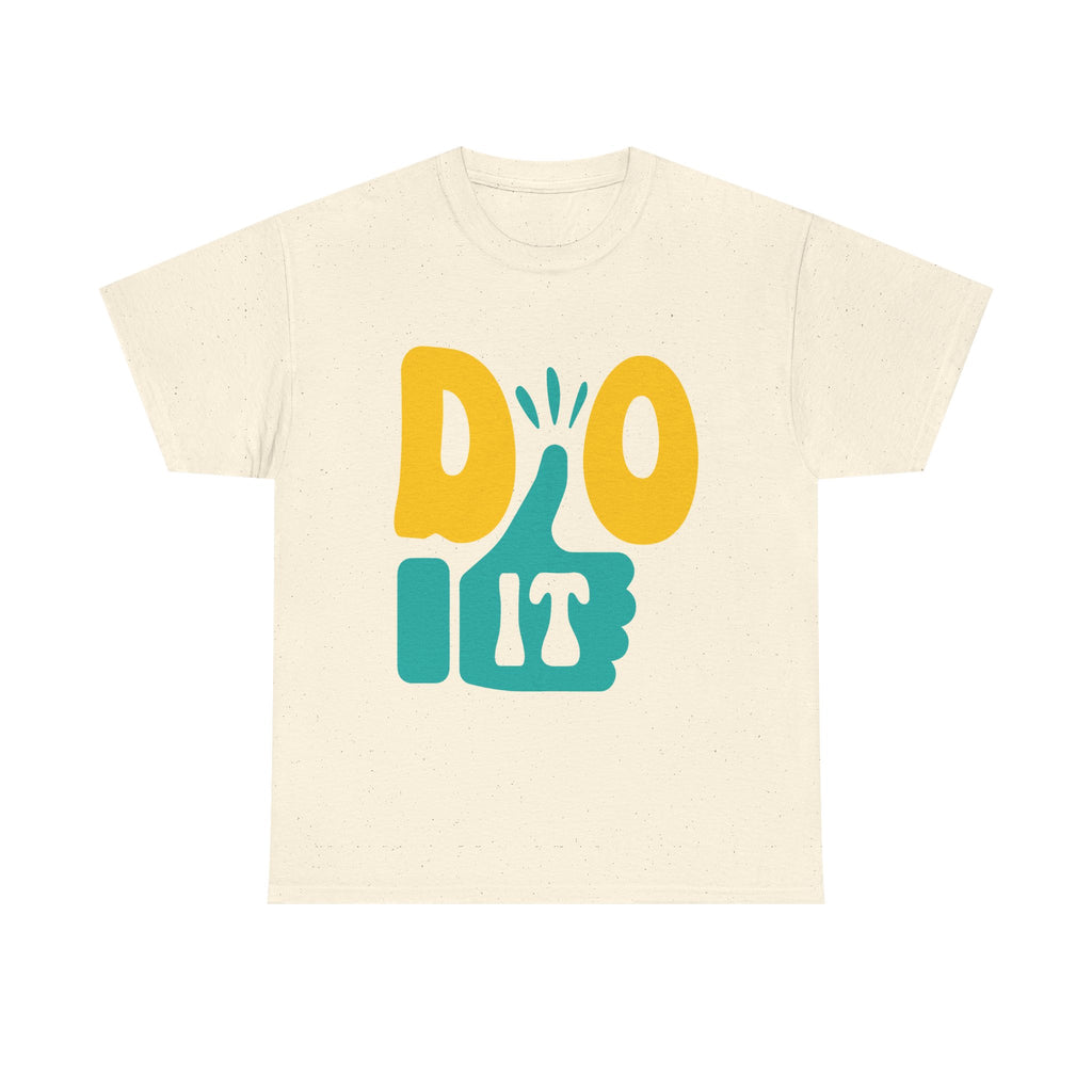 Thumbs Up Encouragement Tee | Yellow Teal Thumbs Up Graphic T-Shirt