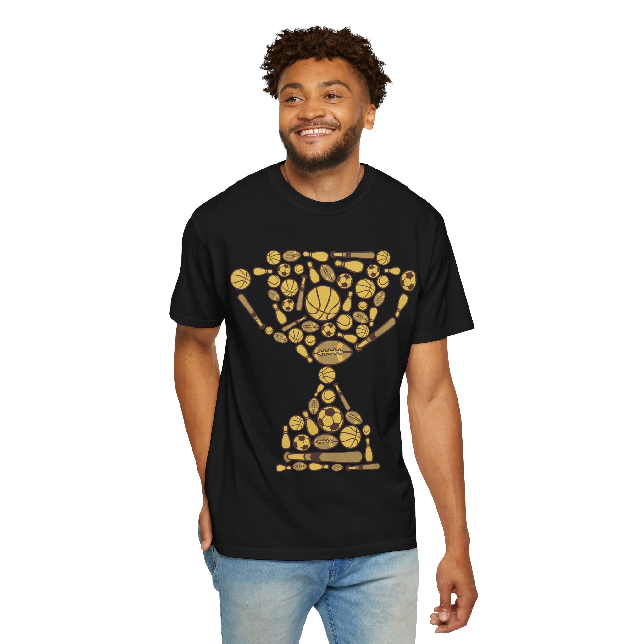 Sports Icon Hourglass T-shirt | Athletic Icons Graphic Tee