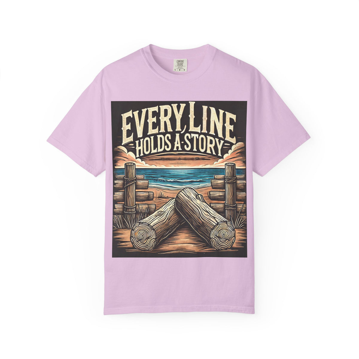 Nature Art Story Tee T-shirt | Garment-Dyed Cotton, Casual Wear