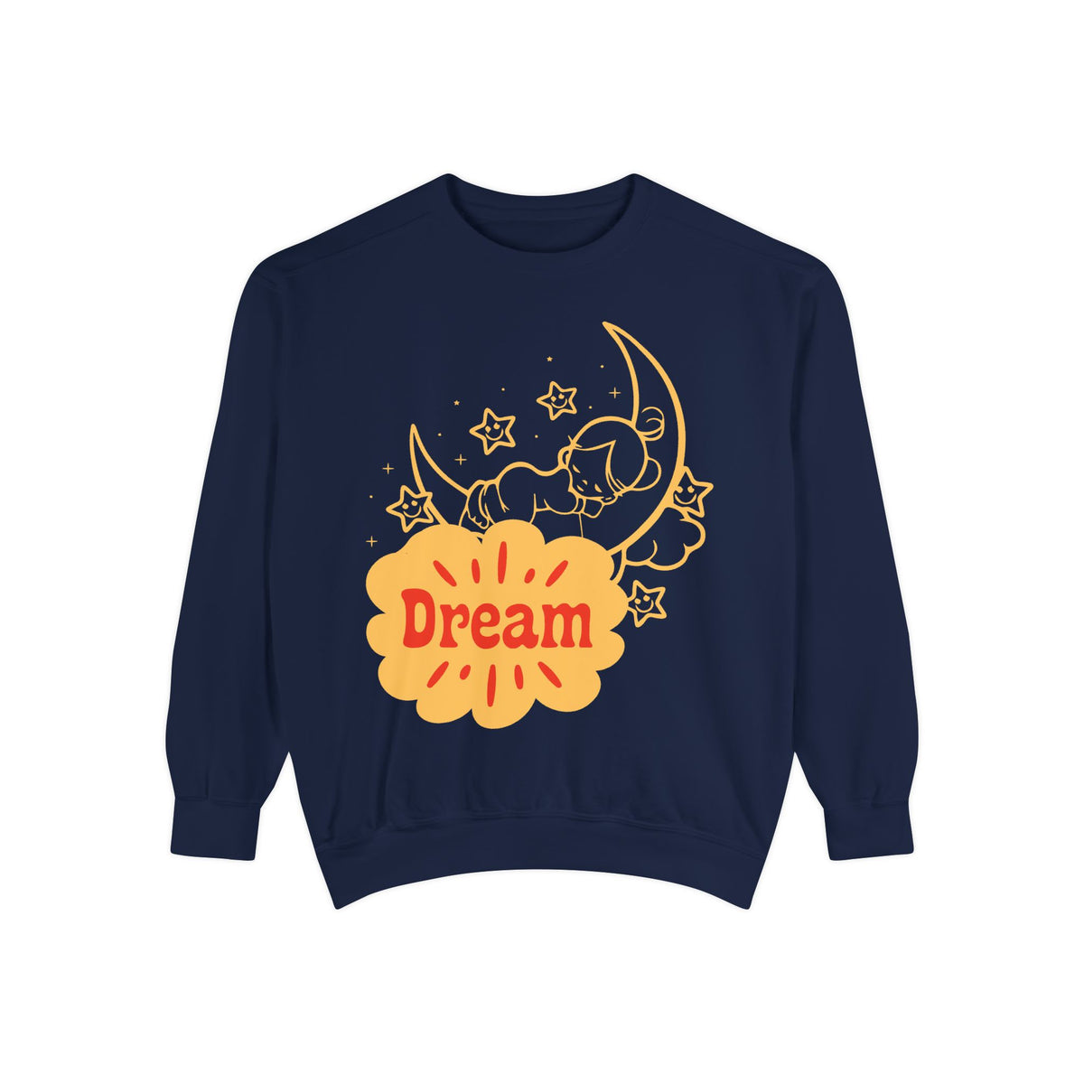 Dream Retro Moon sweatshirt | dreamy vintage moon embroidered chest