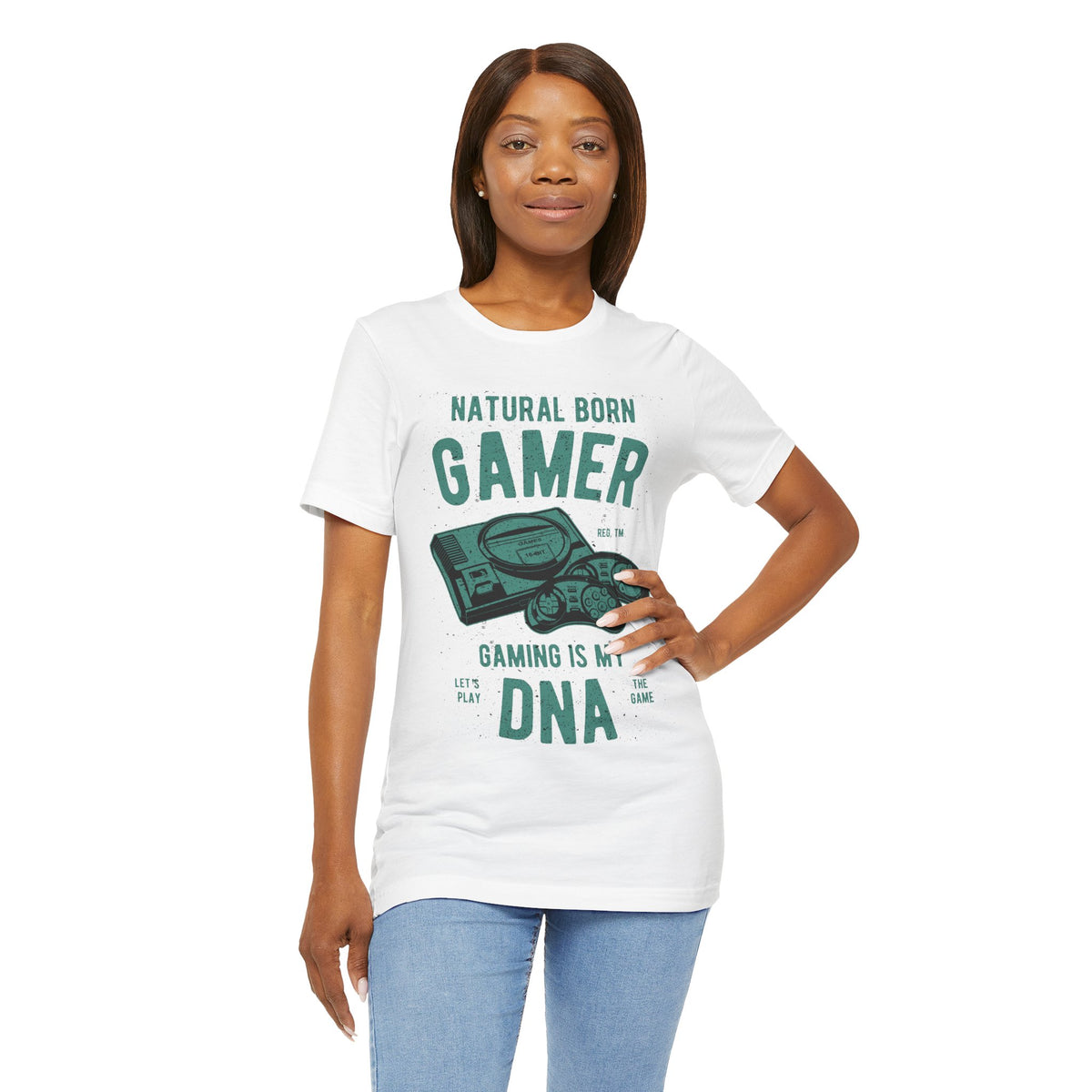 Natural Born Gamer Tee — Gaming Is My DNA" Retro Console T-Shirt