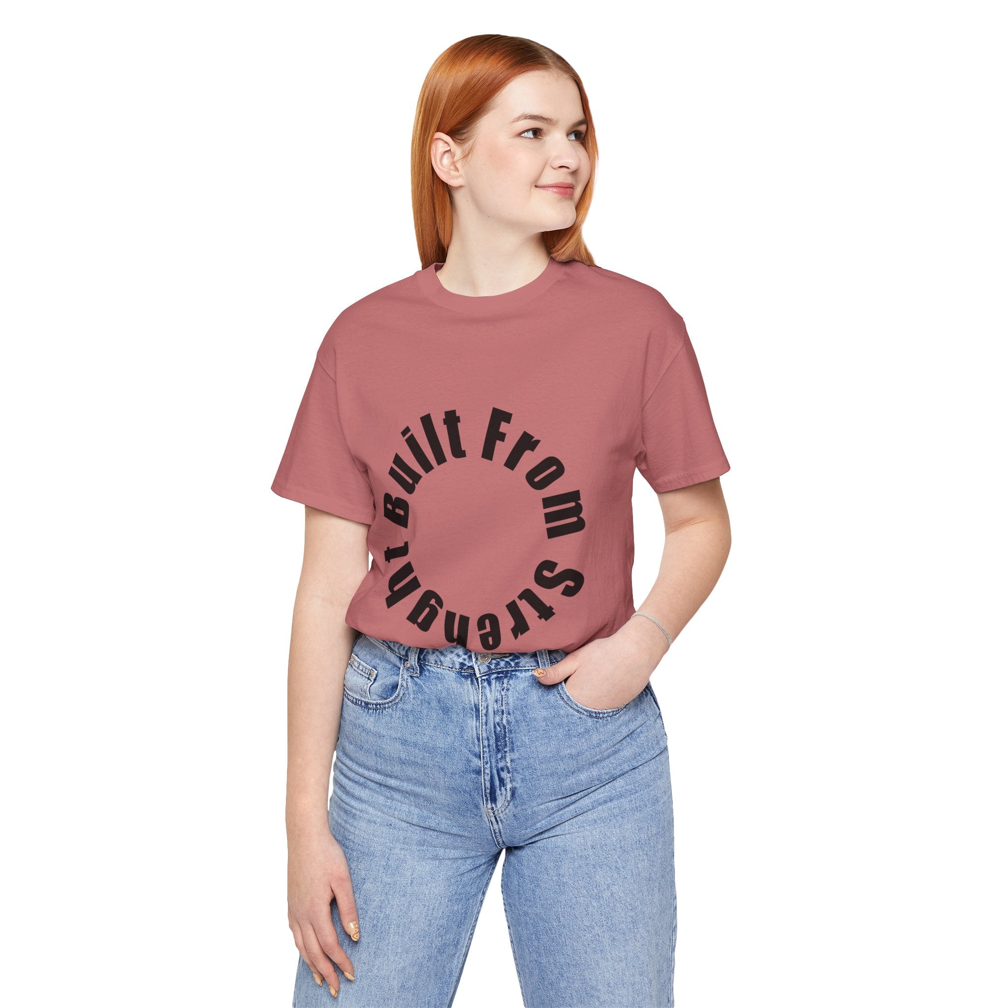 Built From Strength Circle Tee | Motivational Fitness Shirt