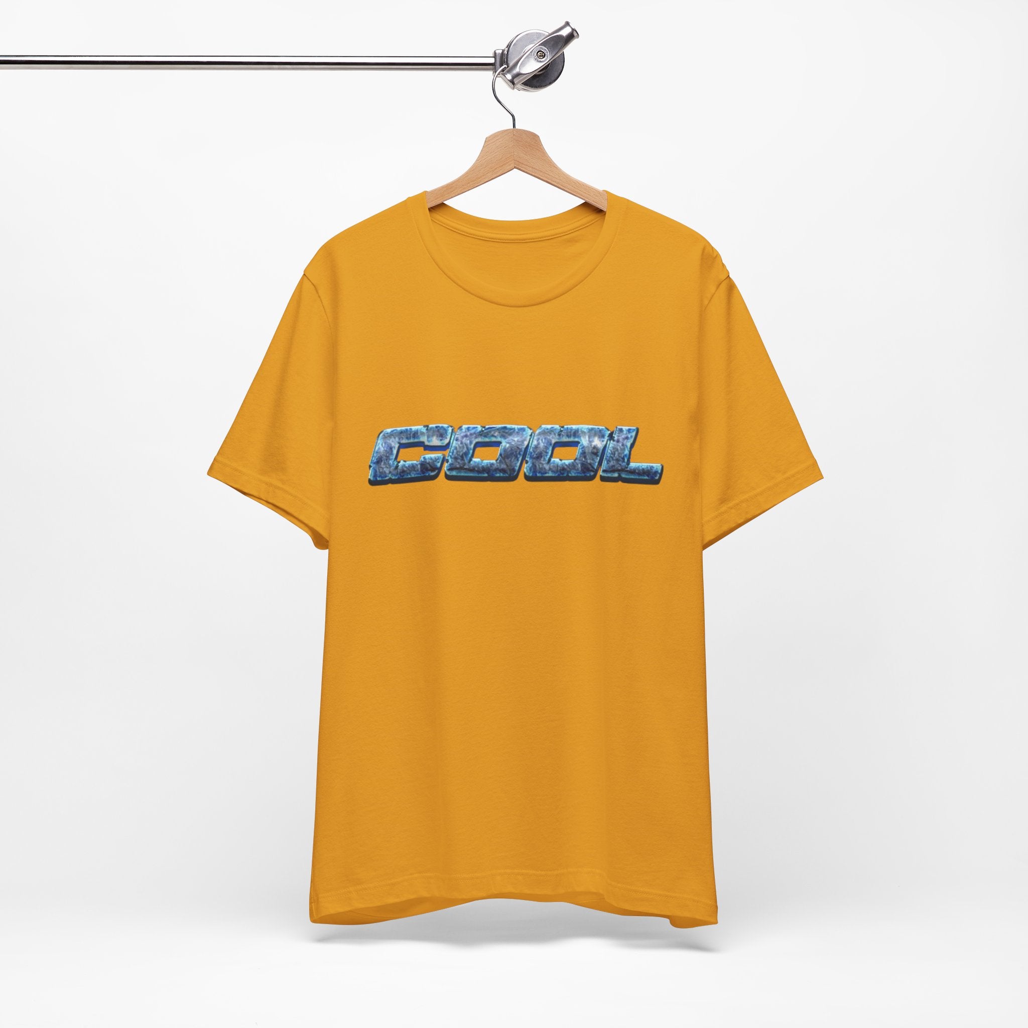 Metallic Blue "COOL" Graphic Tee | Jersey Short Sleeve Tee