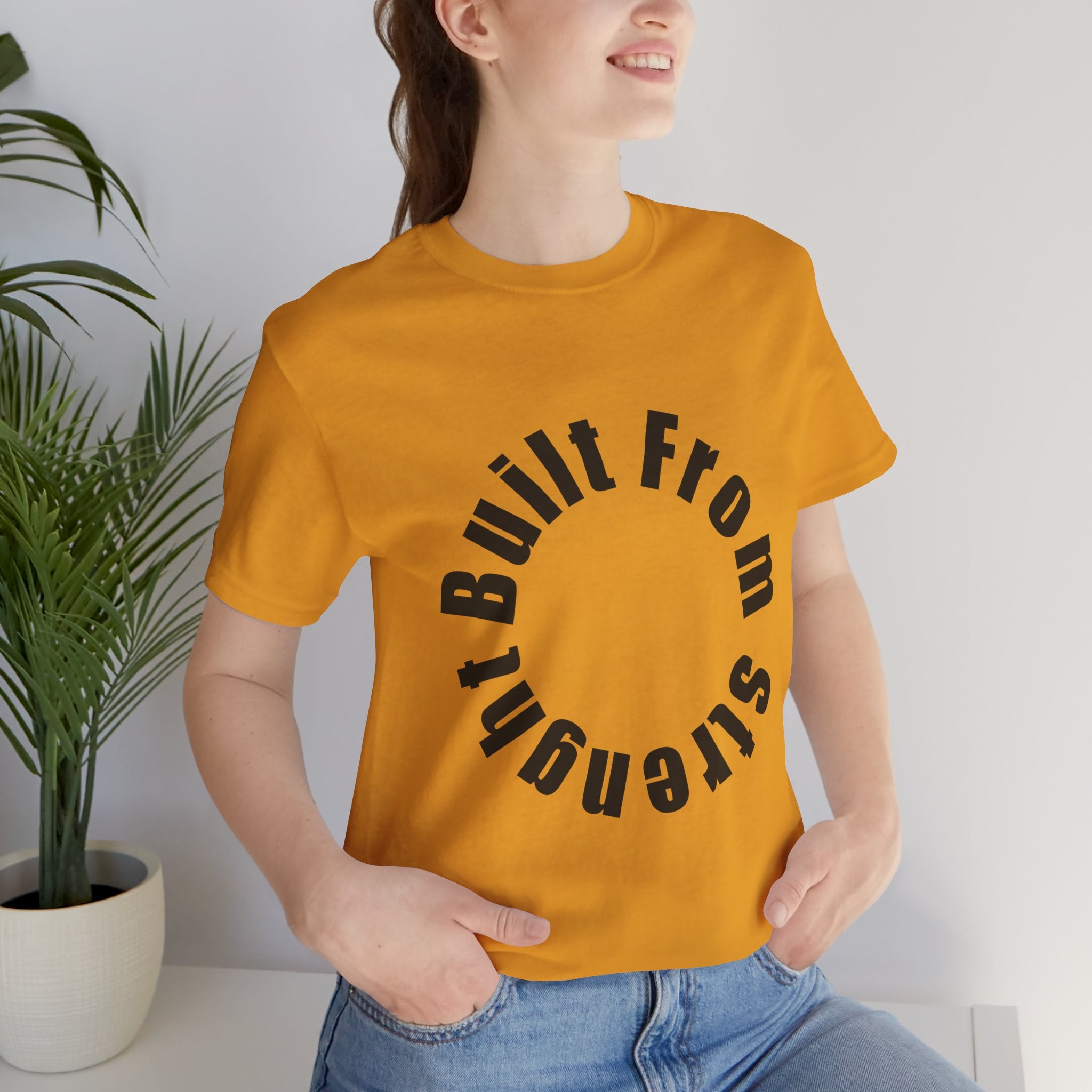 Built From Strength Circle Tee | Motivational Fitness Shirt