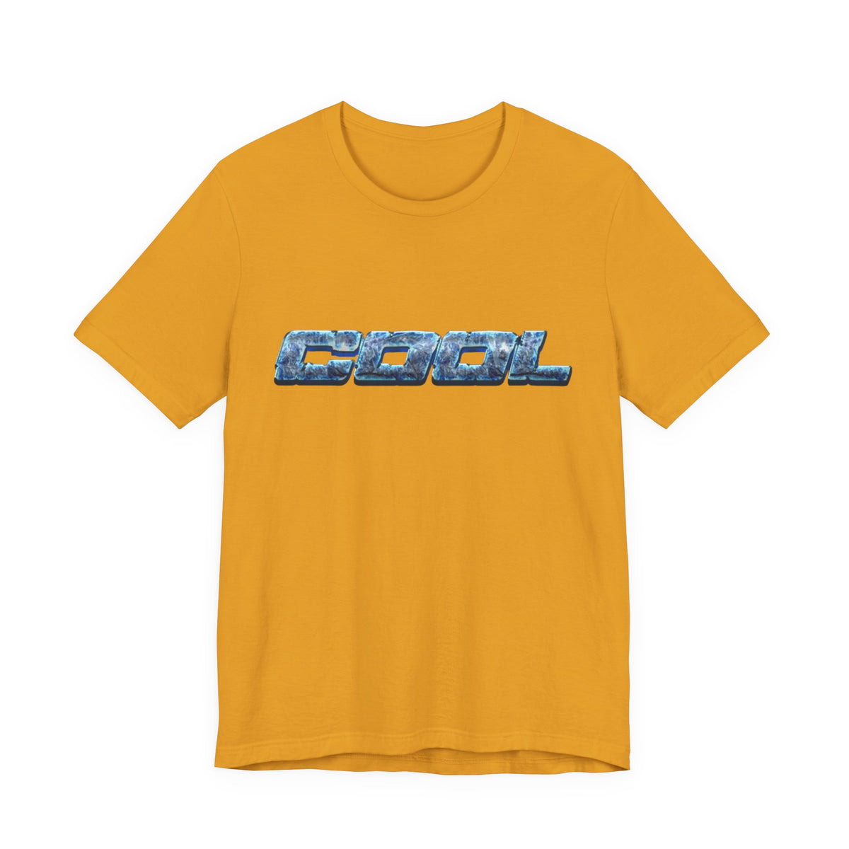 Metallic Blue "COOL" Graphic Tee | Jersey Short Sleeve Tee