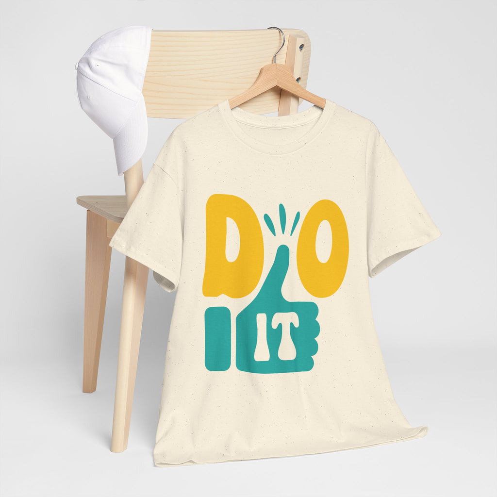 Thumbs Up Encouragement Tee | Yellow Teal Thumbs Up Graphic T-Shirt
