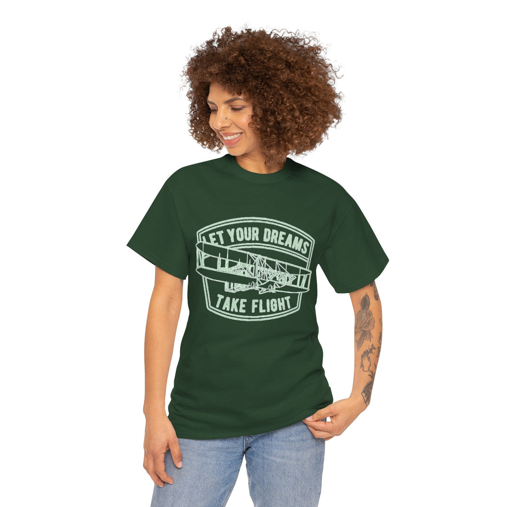 Let Your Dreams Take Flight Vintage Airplane Tee