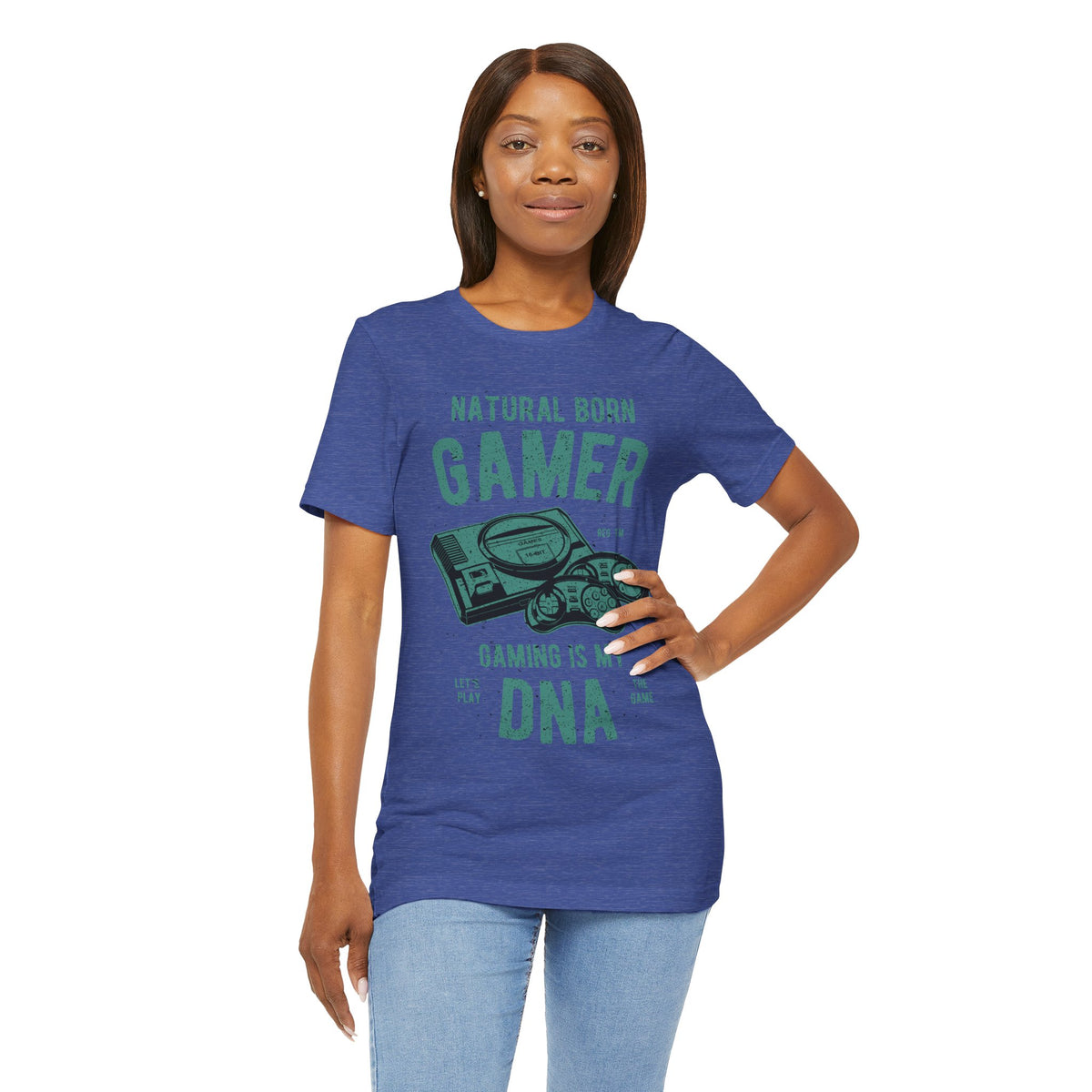 Natural Born Gamer Tee — Gaming Is My DNA" Retro Console T-Shirt