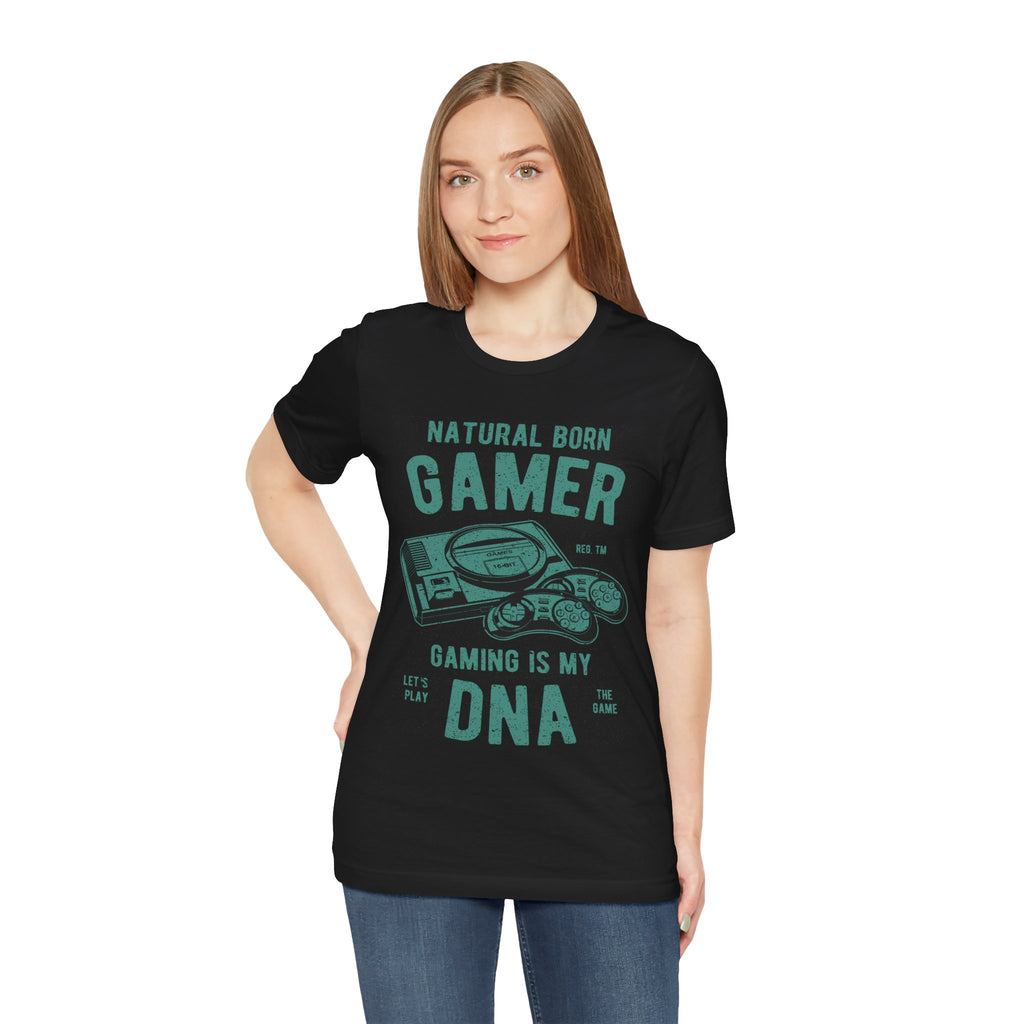 Natural Born Gamer Tee — Gaming Is My DNA" Retro Console T-Shirt