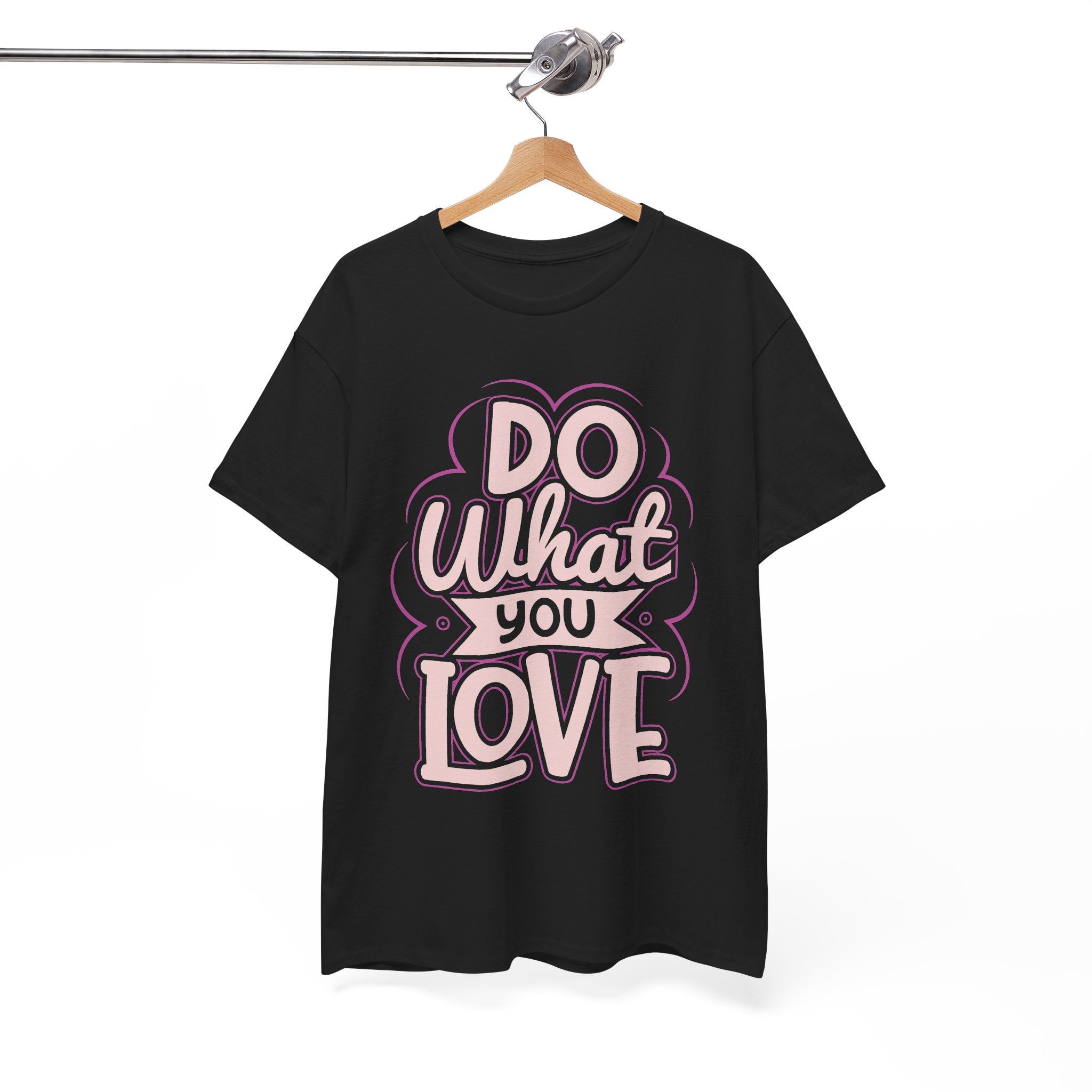 Do What You Love tee | Hand-lettered pastel pink reminder shirt