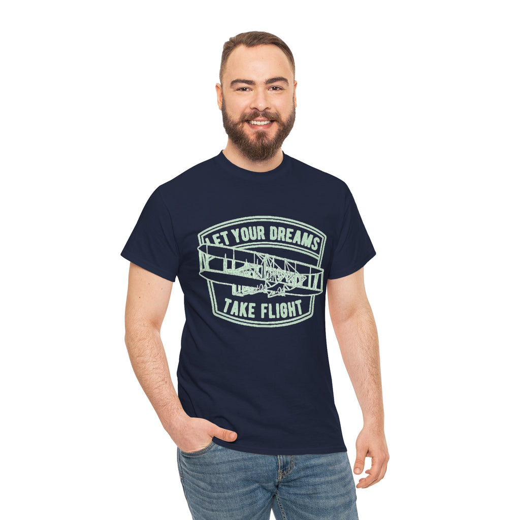 Let Your Dreams Take Flight Vintage Airplane Tee