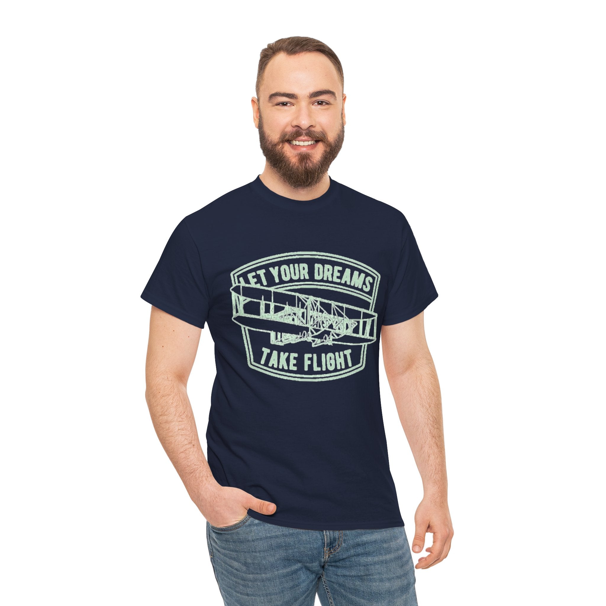 Let Your Dreams Take Flight Vintage Airplane Tee