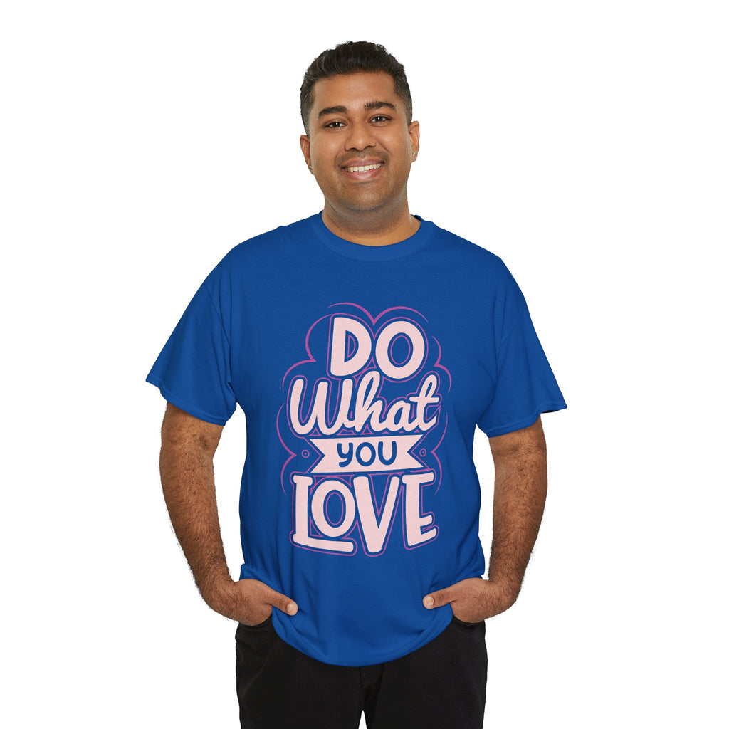 Do What You Love tee | Hand-lettered pastel pink reminder shirt