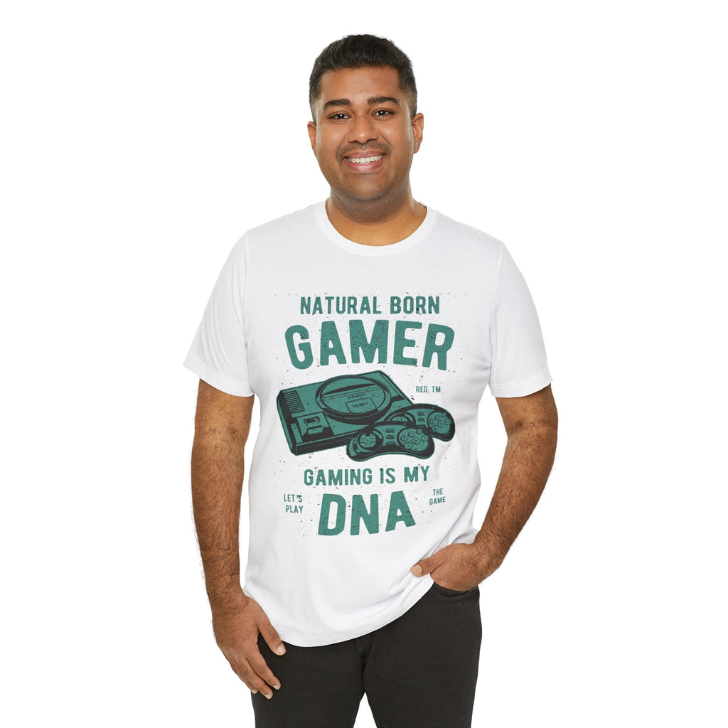 Natural Born Gamer Tee — Gaming Is My DNA" Retro Console T-Shirt