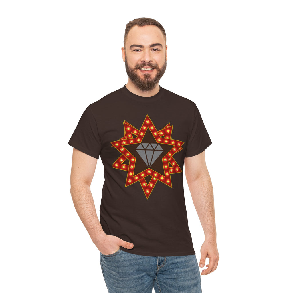 Vibrant Starburst Tee | Cotton Starburst Graphic Shirt