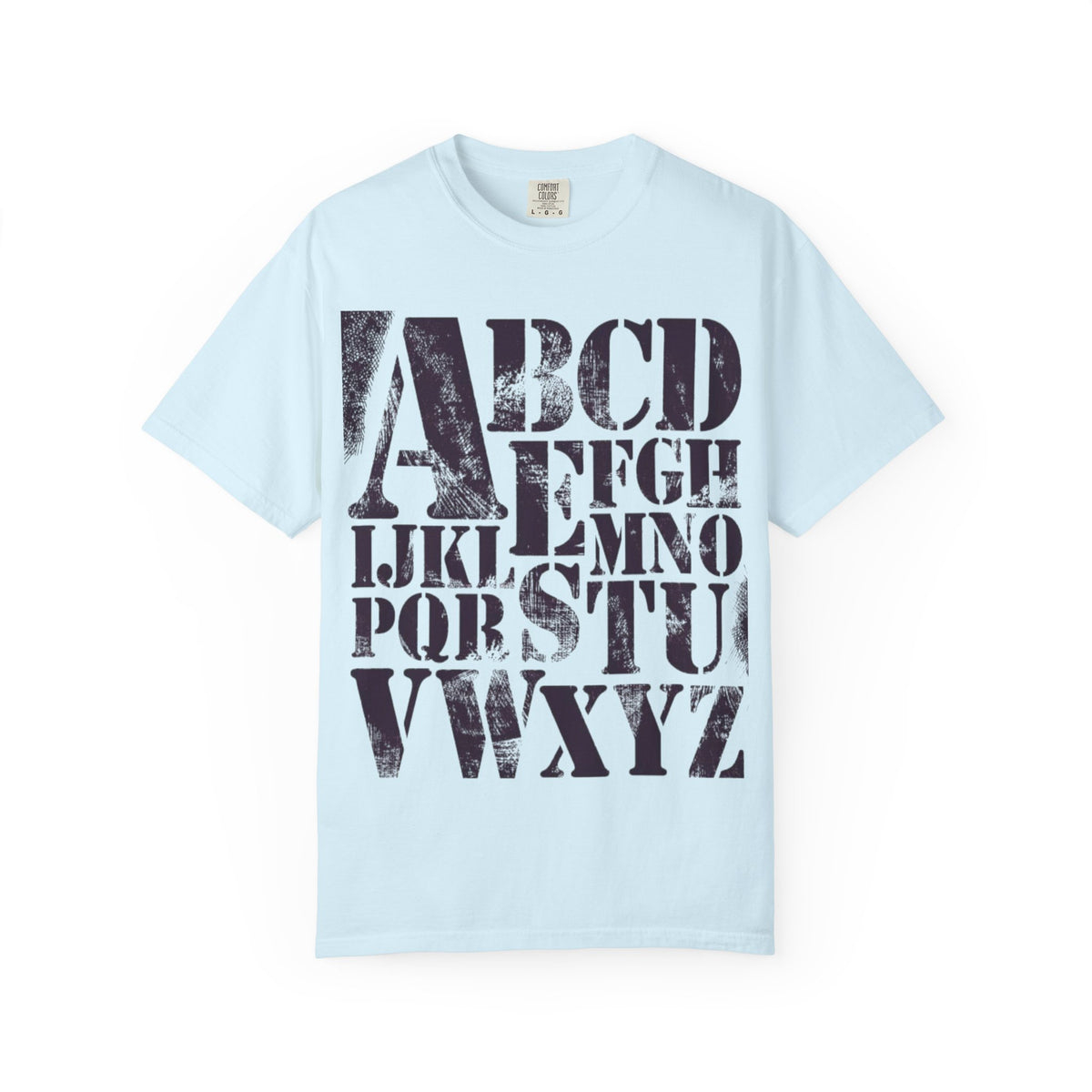 Vintage Stencil Alphabet T-Shirt | Garment-Dyed Heavyweight Tee