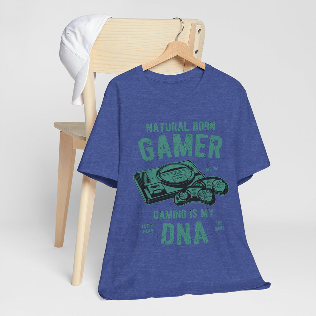 Natural Born Gamer Tee — Gaming Is My DNA" Retro Console T-Shirt