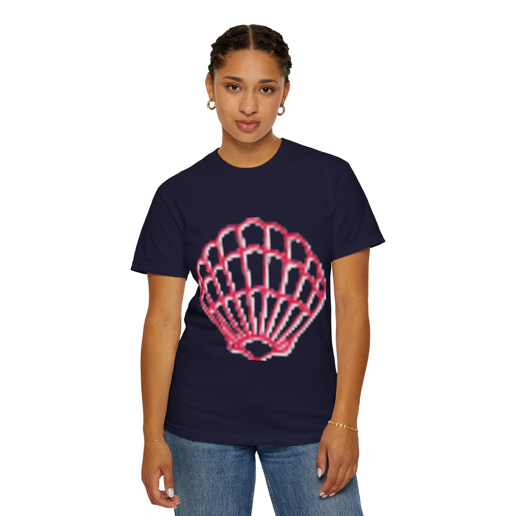 Scallop Shell Graphic T Shirt Unisex Casual Beach Tee