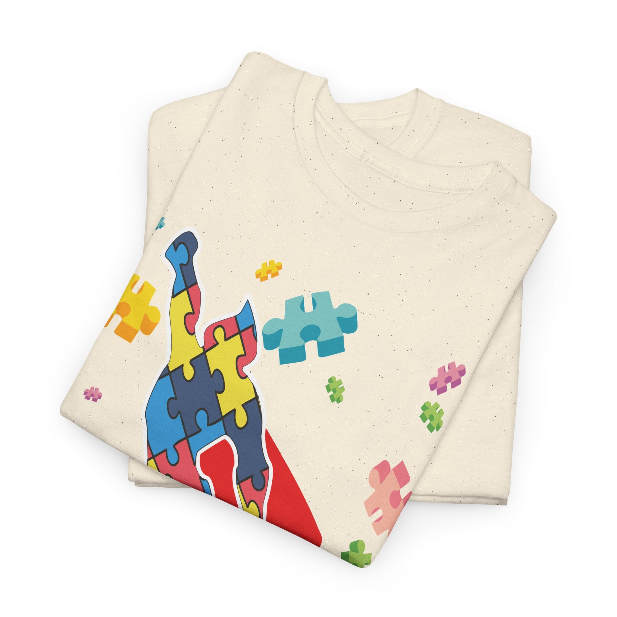 Puzzle Pieces Rocket Tee | Neurodiversity Puzzle Rocket Shirt
