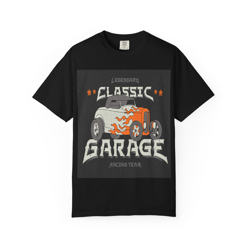 Hand-Drawn Hot Rod Graphic T-Shirt | Vintage Car Crew Tee