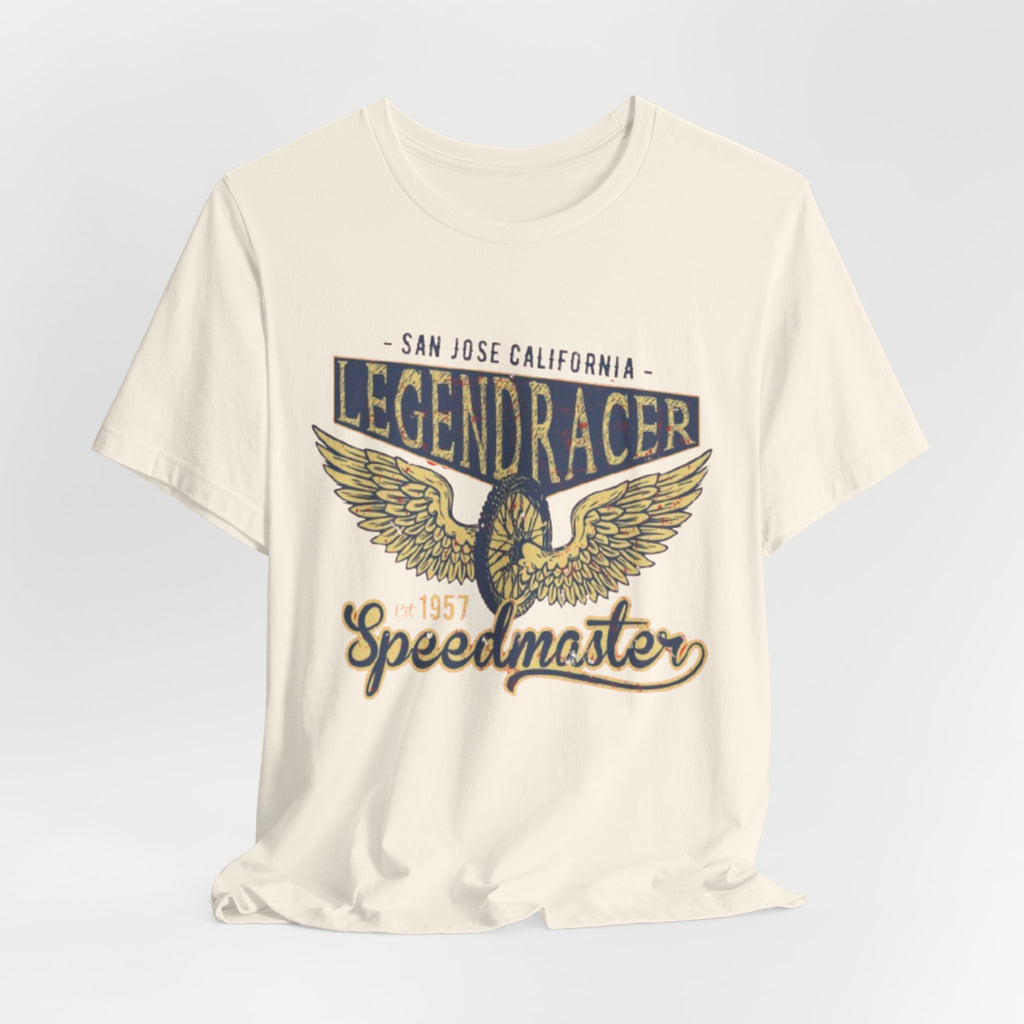 Faded Gold Eagle Racing Tee | Vintage Racer Short Sleeve Tee