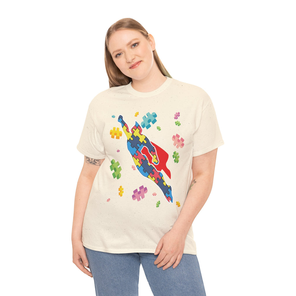 Puzzle Pieces Rocket Tee | Neurodiversity Puzzle Rocket Shirt
