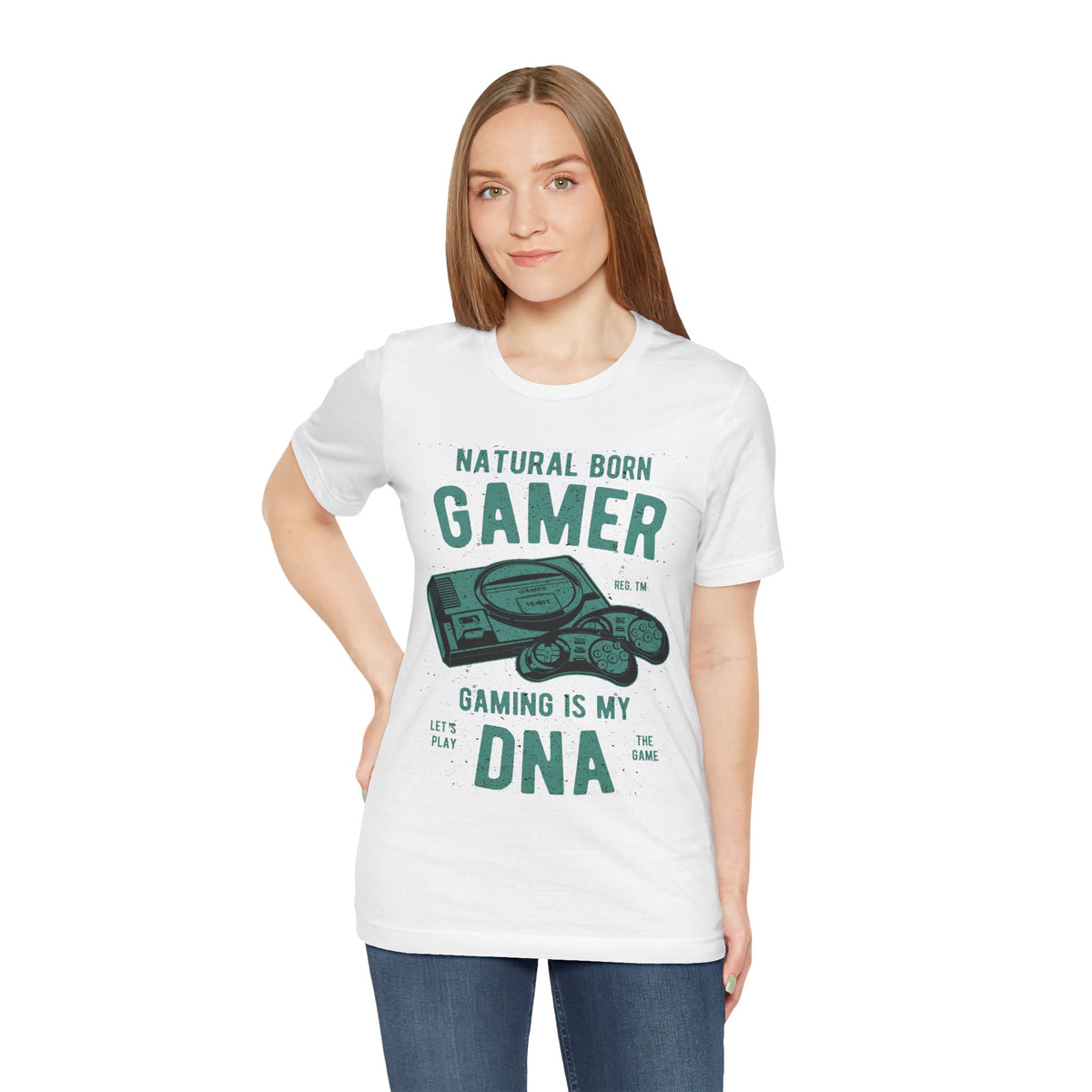 Natural Born Gamer Tee — Gaming Is My DNA" Retro Console T-Shirt
