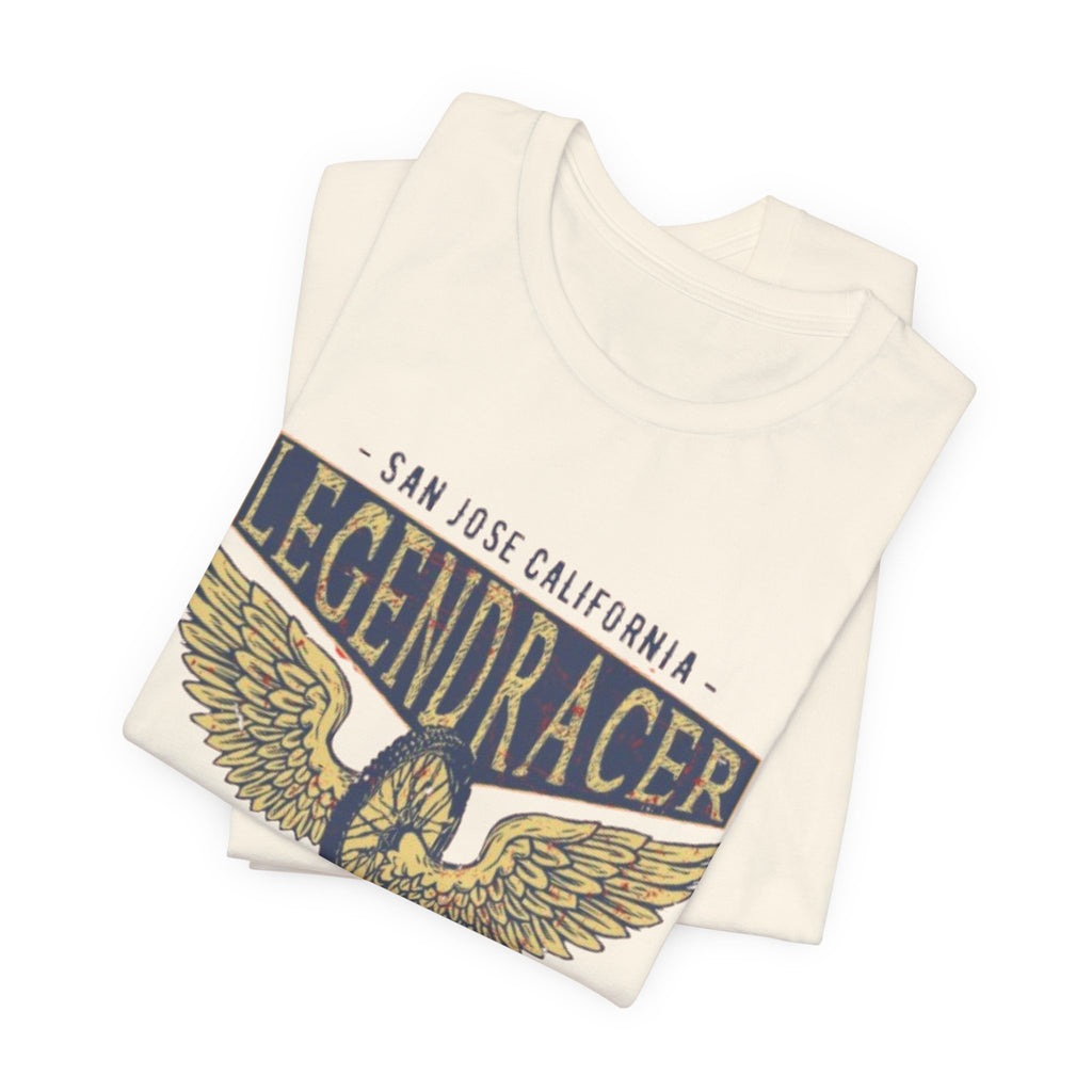 Faded Gold Eagle Racing Tee | Vintage Racer Short Sleeve Tee