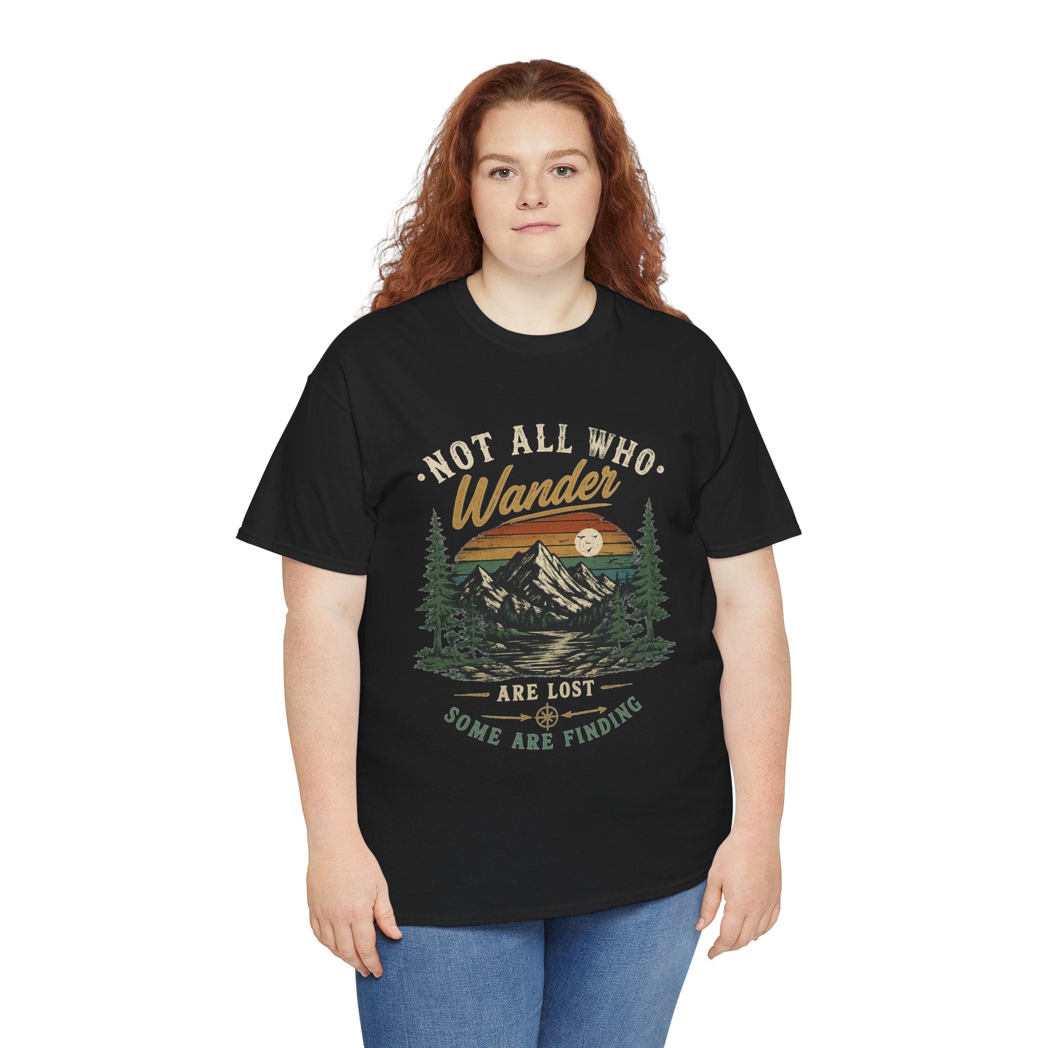 Not All Who Wander Are Lost Mountain Tee | Hiking Nature Tee