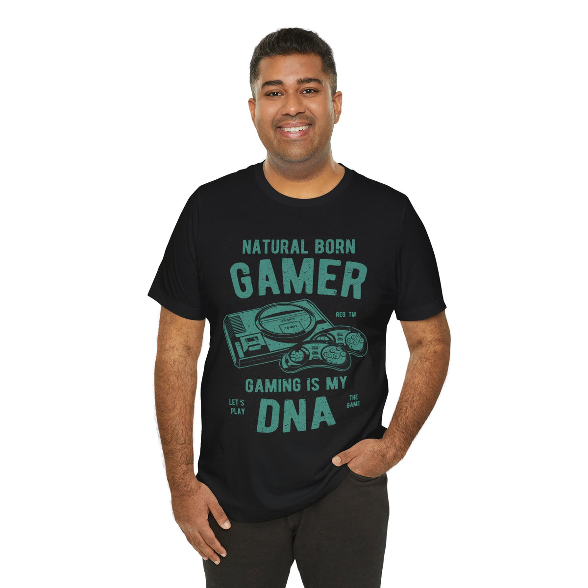 Natural Born Gamer Tee — Gaming Is My DNA" Retro Console T-Shirt