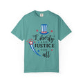 Liberty and Justice for All top hat graphic T-shirt | Garment-Dyed Vintage Tee