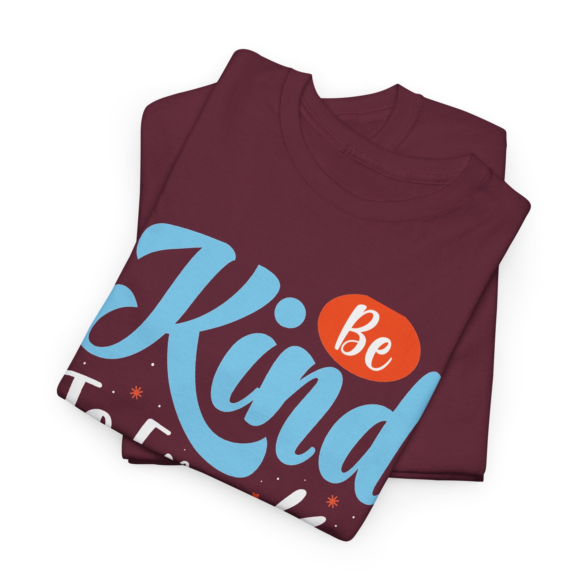 Be Kind To Every Kind T-Shirt | Hand-Lettered Script, Bright Color Print