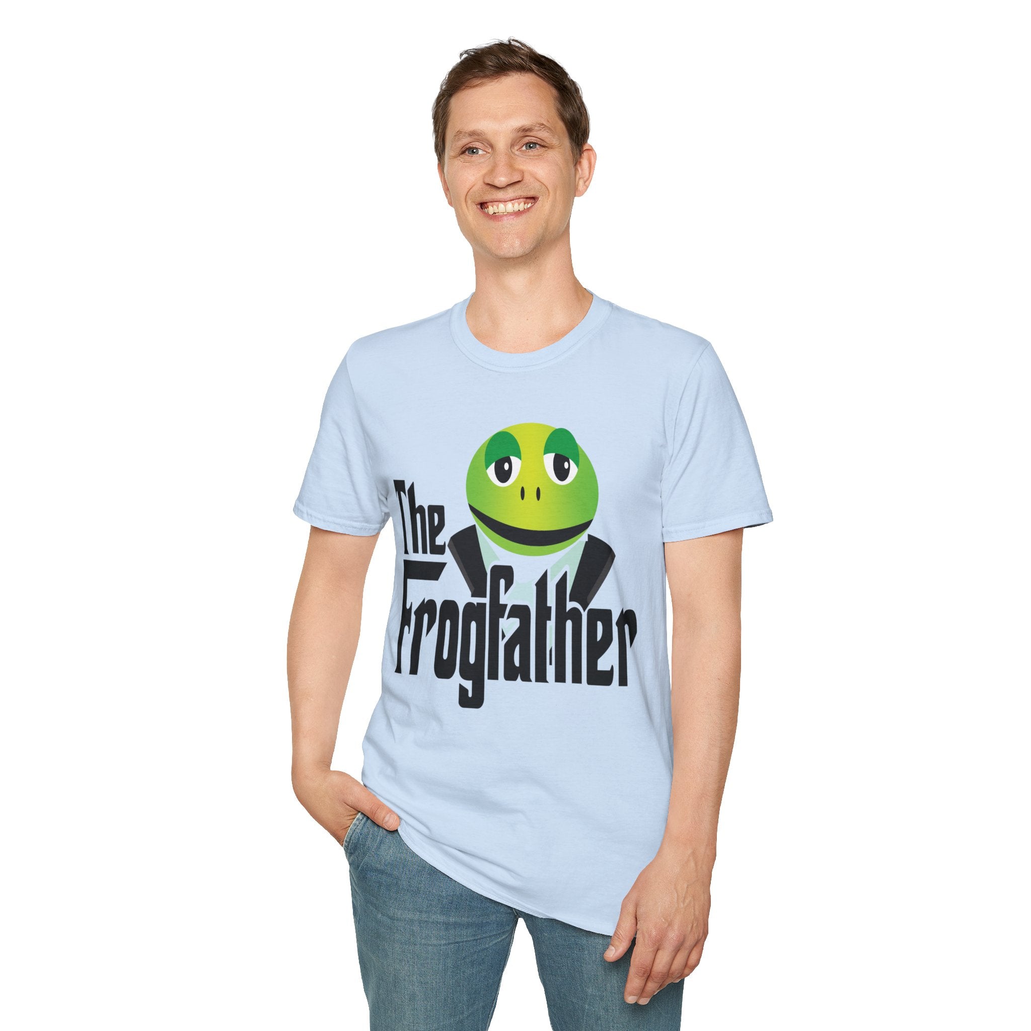 The Frogfather tuxedo frog T-Shirt | cheeky animal graphic tee