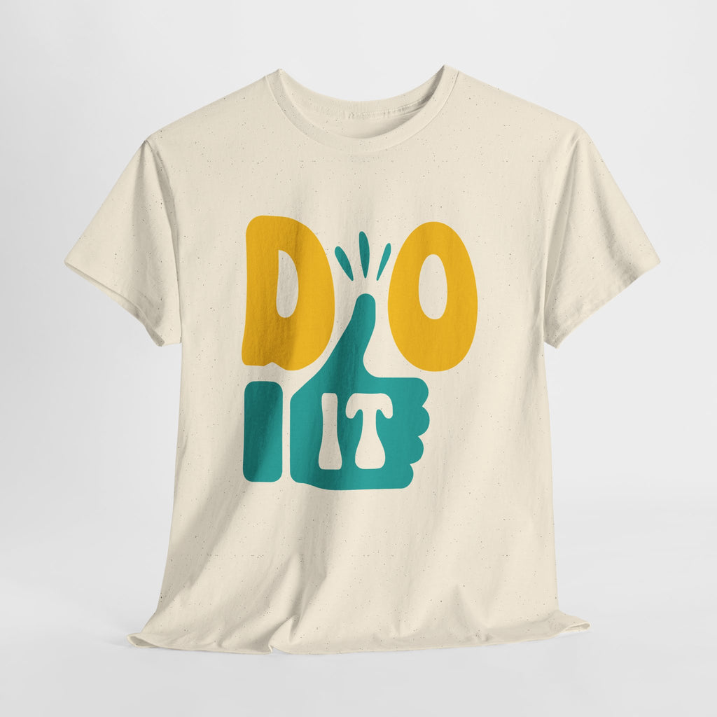 Thumbs Up Encouragement Tee | Yellow Teal Thumbs Up Graphic T-Shirt
