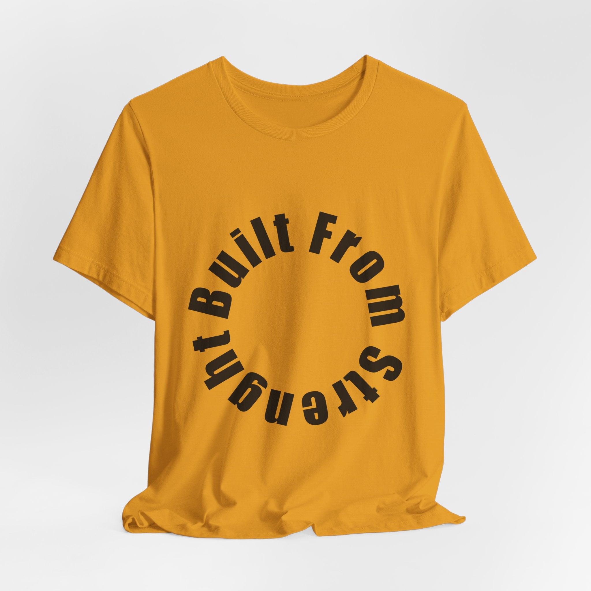 Built From Strength Circle Tee | Motivational Fitness Shirt
