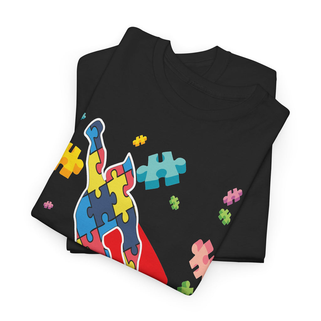 Puzzle Pieces Rocket Tee | Neurodiversity Puzzle Rocket Shirt