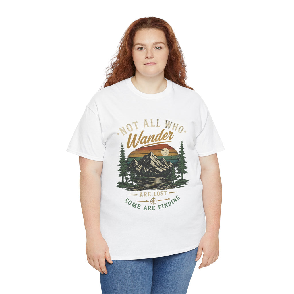 Not All Who Wander Are Lost Mountain Tee | Hiking Nature Tee