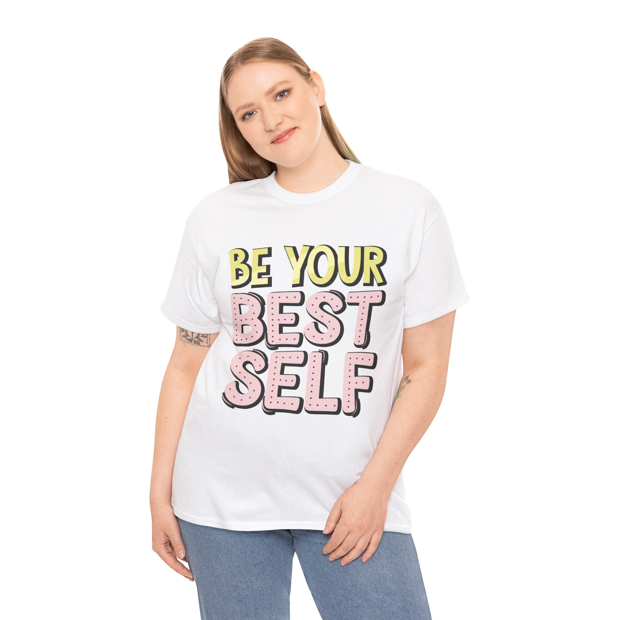 Playful Pastel Pep Talk Tee | Chunky Hand-Drawn Lettering