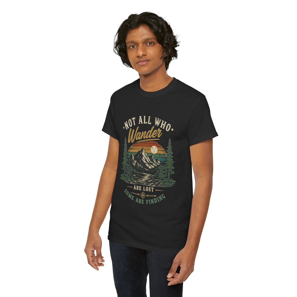 Not All Who Wander Are Lost Mountain Tee | Hiking Nature Tee