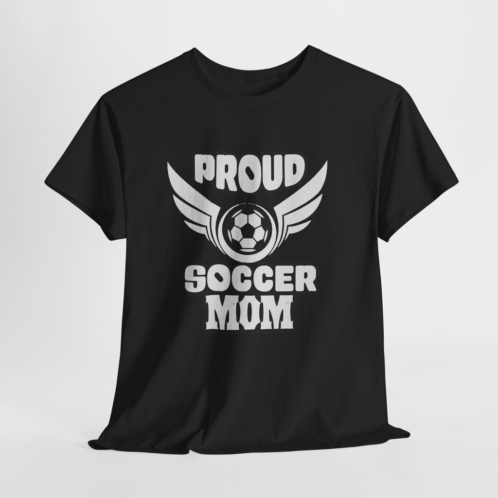 Proud Soccer Mom Tee | Soccer Ball with Wings