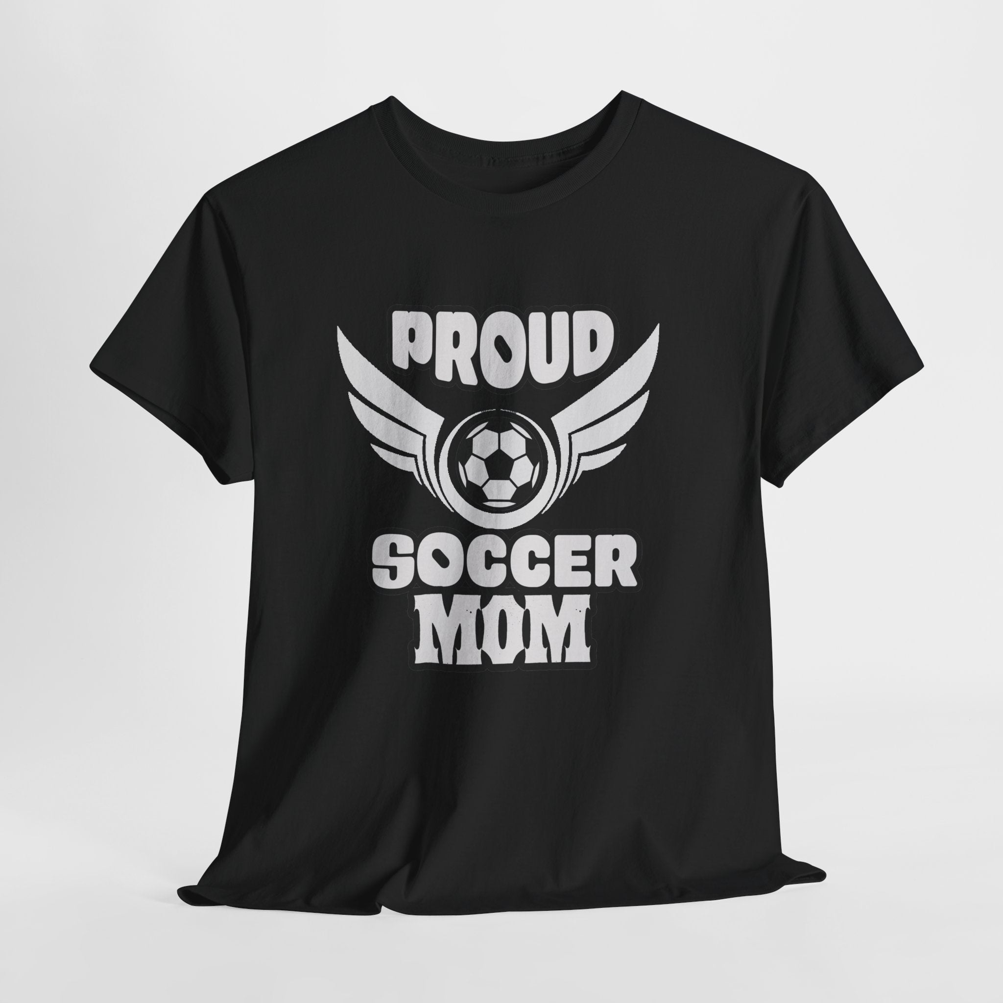 Proud Soccer Mom Tee | Soccer Ball with Wings