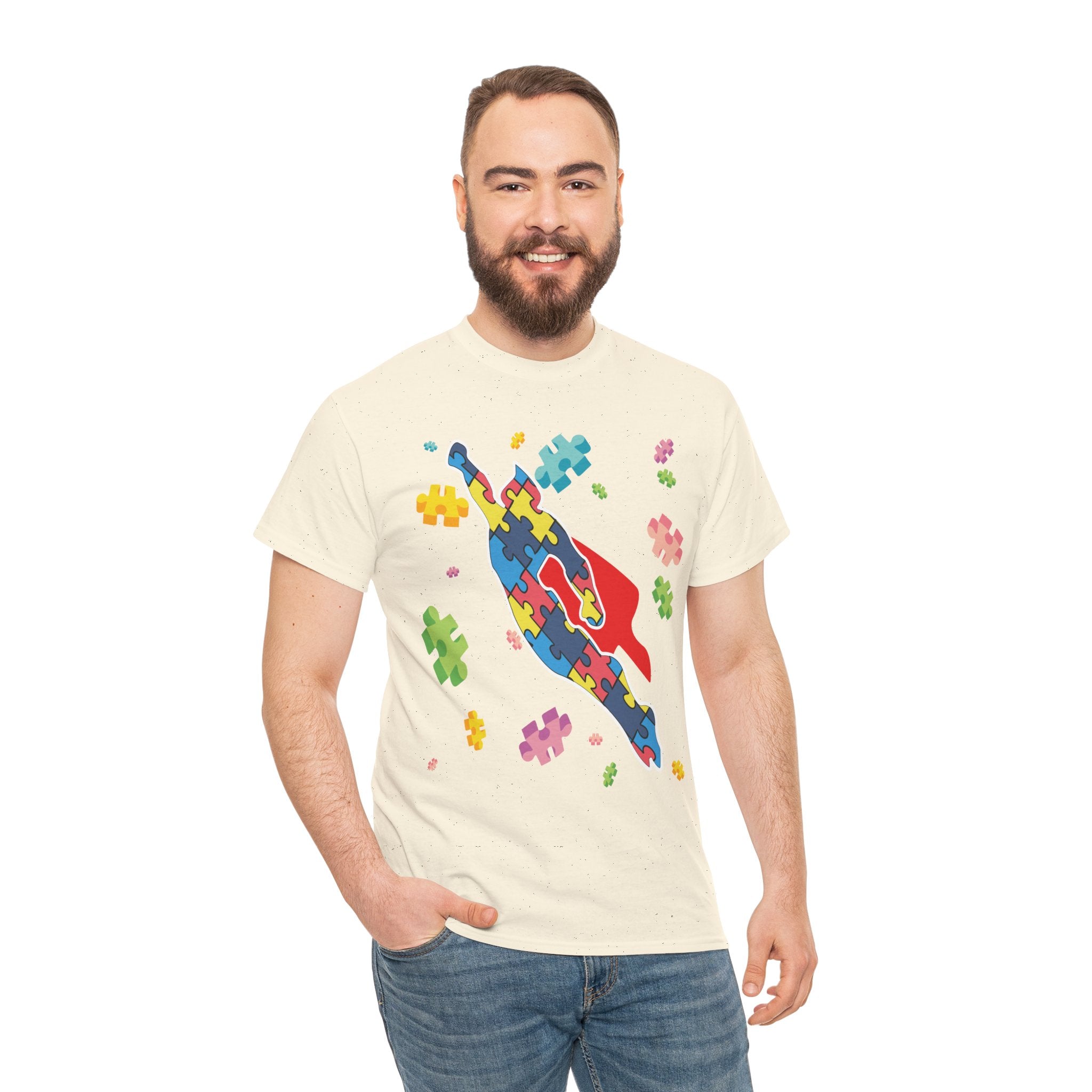 Puzzle Pieces Rocket Tee | Neurodiversity Puzzle Rocket Shirt