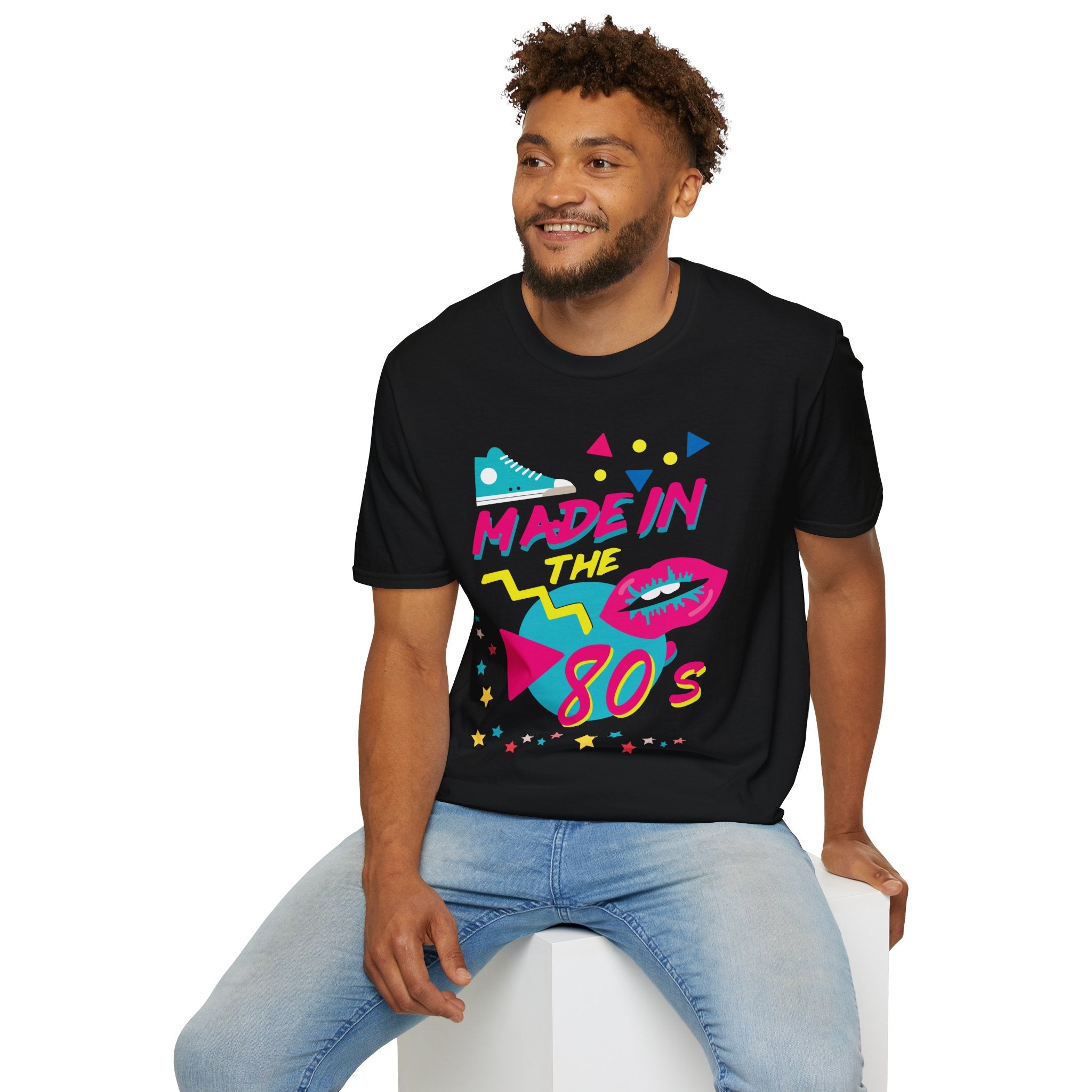 Made in the 80s Retro Neon Tee | 80s Mixtape Nostalgia T-Shirt