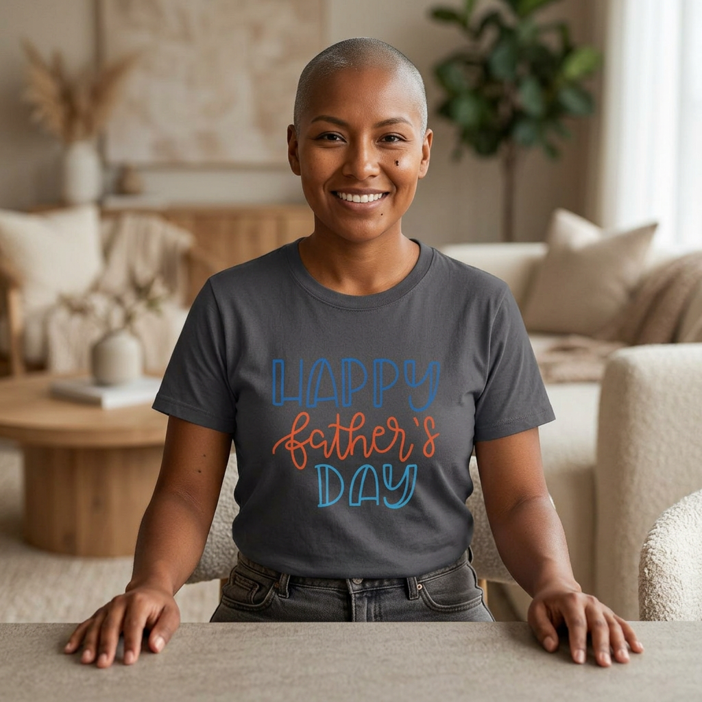 Happy Fathers Day Shirt | Fathers Day Gift for Dad | Hand Lettered Dad T Shirt | Fathers Day Tee