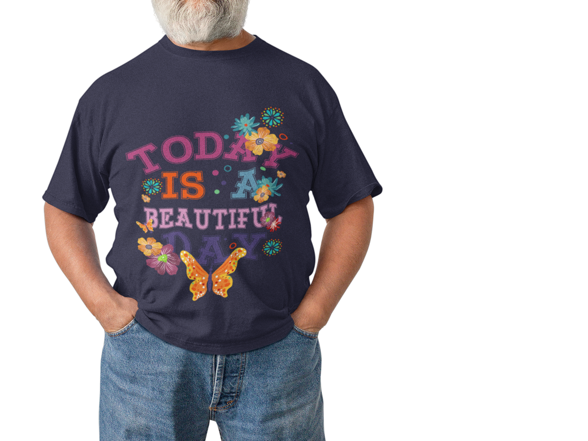 TODAY IS BEAUTIFUL Floral Butterfly T-shirt | Vintage Garden Vibe