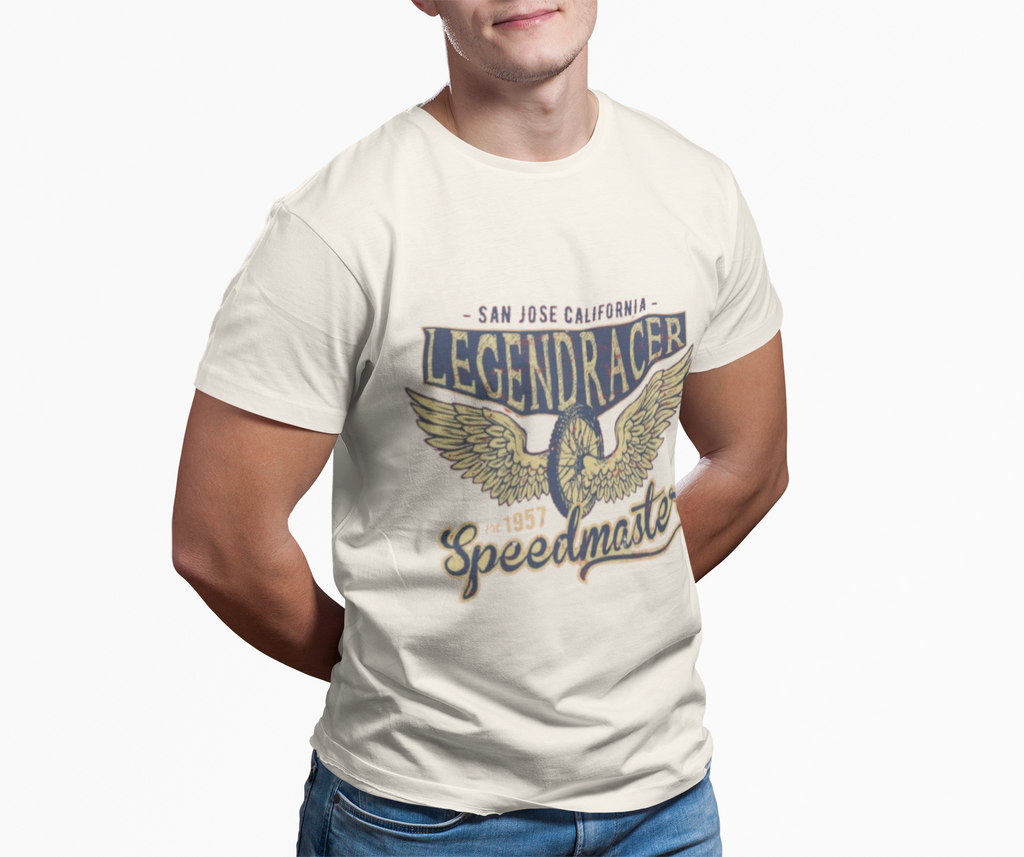 Faded Gold Eagle Racing Tee | Vintage Racer Short Sleeve Tee