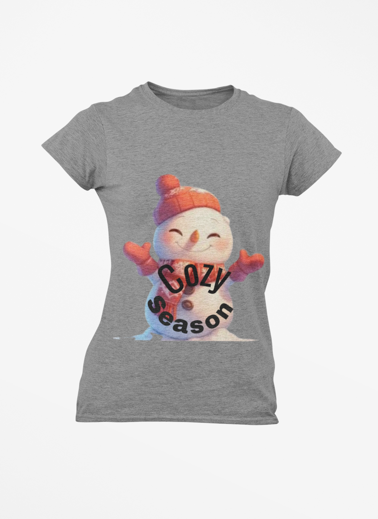 Cozy Season Snowman T-Shirt | Cute Winter Graphic Tee